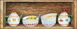 Majolica Bowls with Fruit I