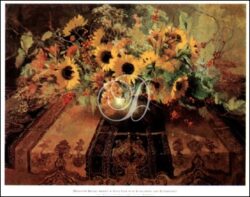 Still Life with Sunflowers And Bittersweet