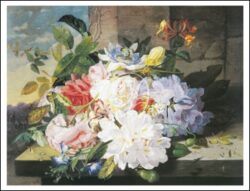 Still Life with Passion Flower and Rhododendrum